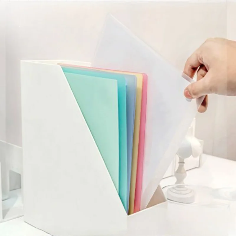 5/10Pcs Plastic Folder with Mid-Side Swing Clip Report Folder Front Presentation Folders for A4 Paper Business Documents Resume