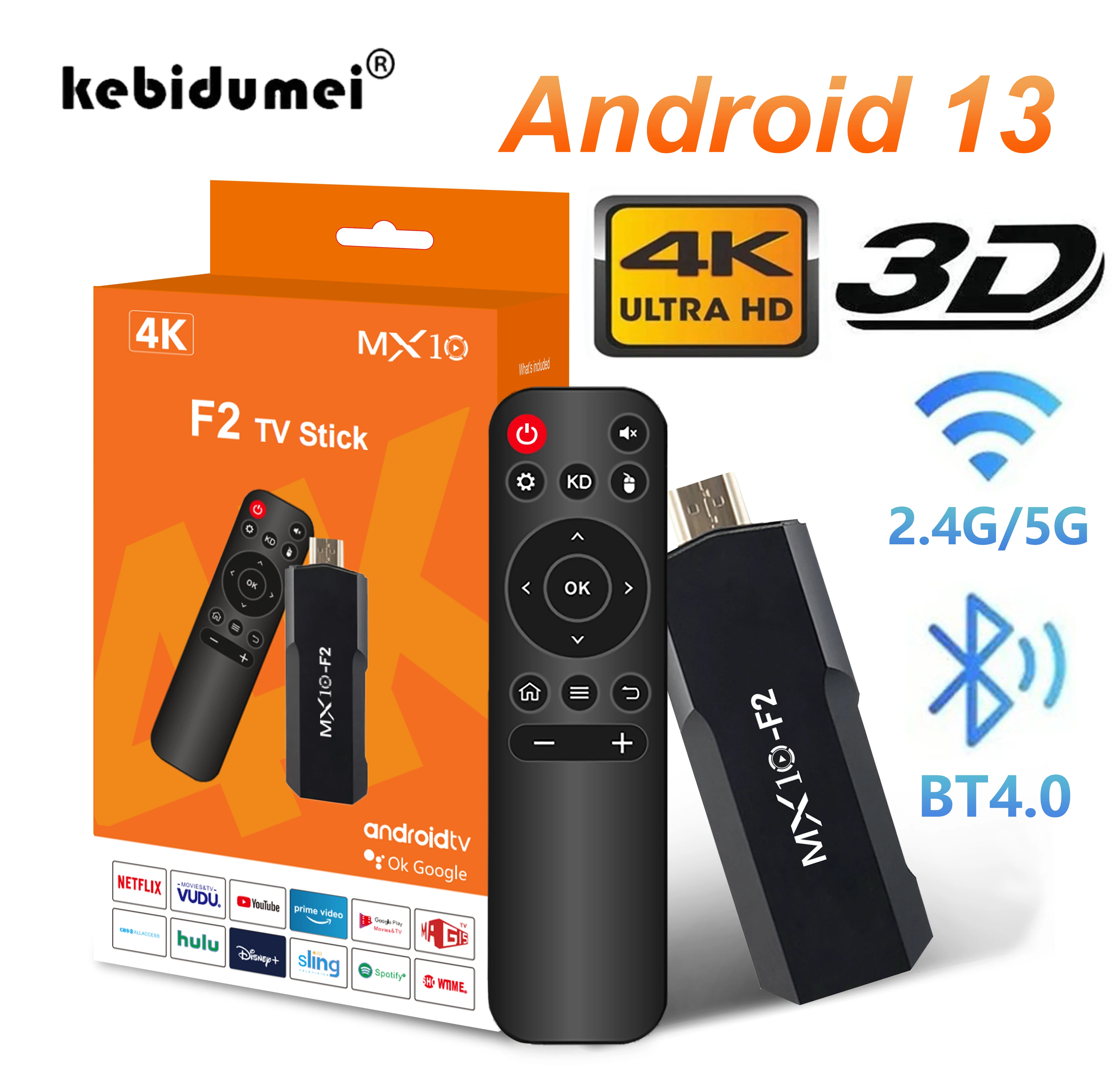 

Android 13 Smart TV Stick 4K RK3228A Quad-Core TV Box 2.4G 5G WiFi Dual Frequency Bluetooth 4.0 Game Set Top Box Support Netflix