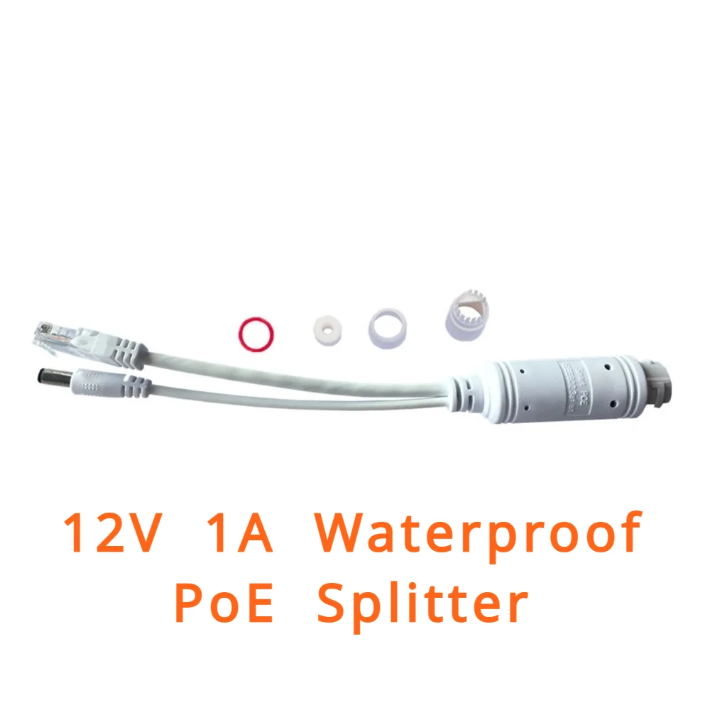 Hui-tenda poe splitter standard wasserdichtes 12v/1a 15,4 w 48 vto12v kabel 10/100mbps netzteil für ip kamera schalter poe