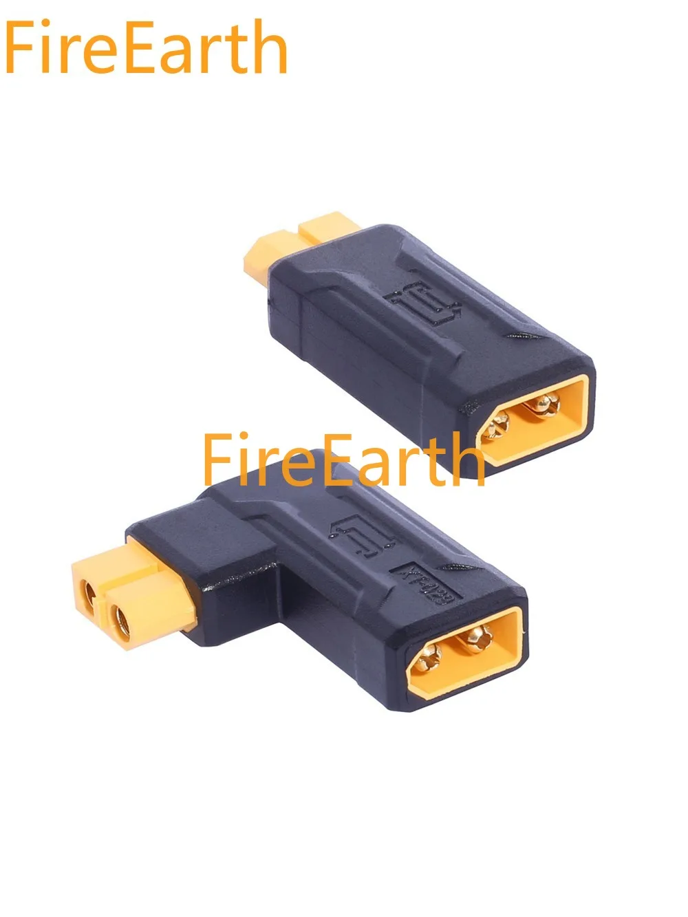 Right Angle XT60 Male to Female Connector 90 Degree XT60 Wireless Adapter for RC FPV Toy Car Plane Drone Battery Laptop Power