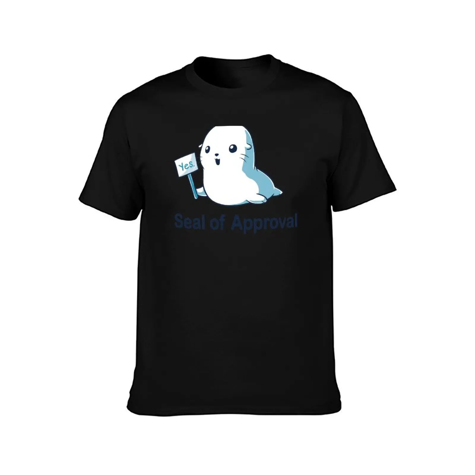 Seal of Approval T-Shirt Regular Fit Plain Tee Shirt T-Shirt