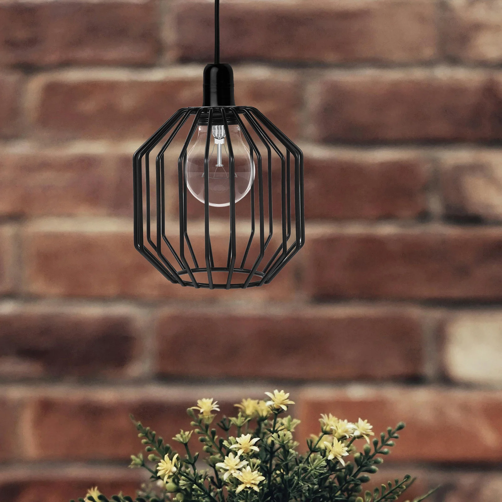 2 szt. Żelazny klosz w kształcie klatki dla ptaków, rustykalny metalowy pokrowiec na lampę, zamiennik do lamp wiszących w stylu industrialnym