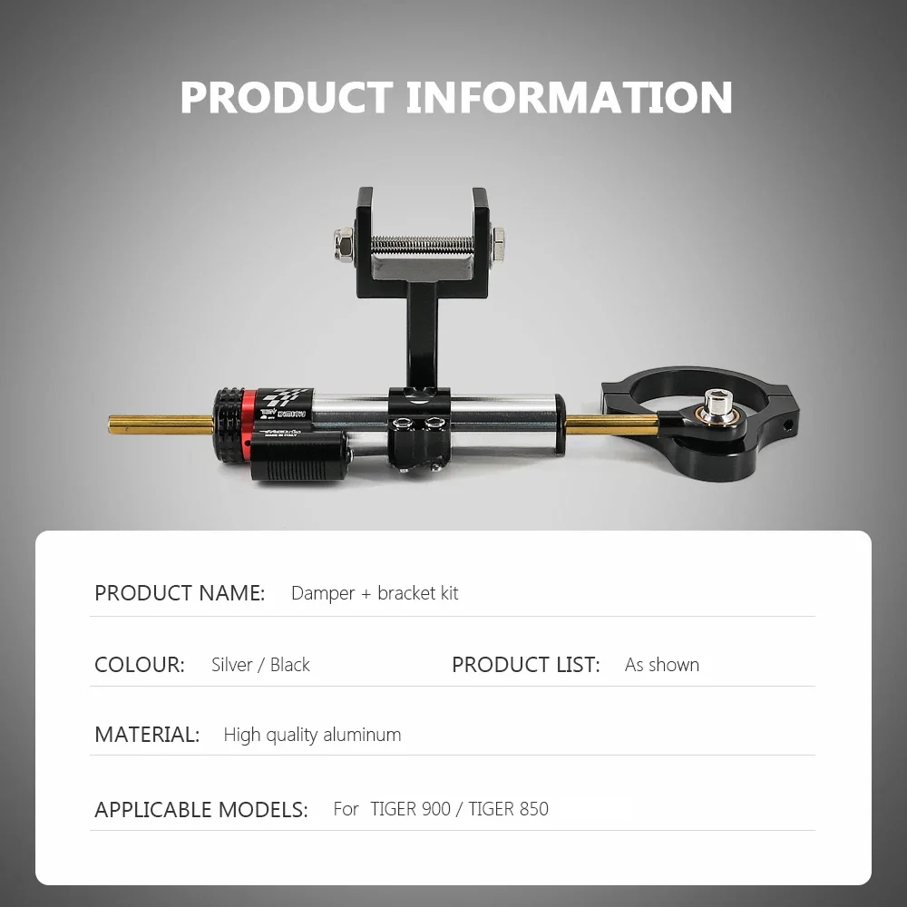 Amortisseur de stabilisation de direction de moto CNC, support de support rapide, adapté pour TIGER 900, IGHTRALLY, TIGER900, Tiger 850