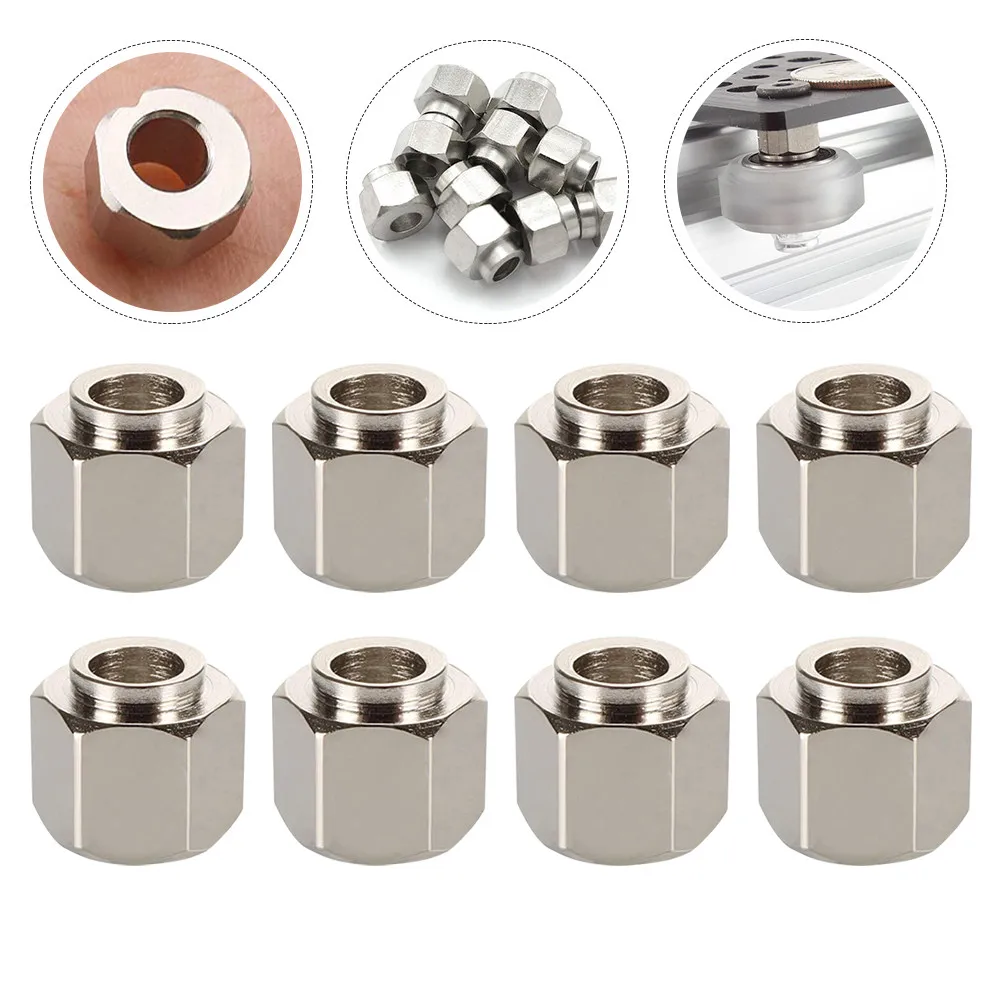 

12Pcs High Quality Stainless Steel Eccentric Spacers Hexagonal 3D Printer Parts Compatible with V Slot Tm Extrusion Long Service