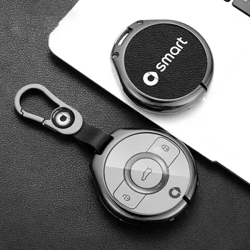 Kožené pouzdro na dálkové ovládání od auta s ochranným krytem pro Mercedes Benz SMART Fortwo 1 BRABUS 1 Benz SMART 2022 2023 příslušenství 10 nejlepší prodej Kryt klíče Smart Fortwo - №9