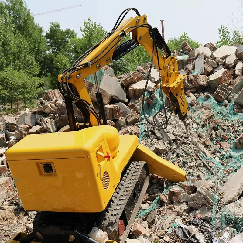 Customized Multi-purpose Crawler Lithium Battery Demolition Robot Can Be Equipped With A Variety Of Attachments