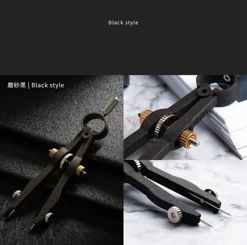 1pcs Dividing Engineering Drawing Professional ECG Drawing Needle Gauge Shoe Sample Design Printing Compass Tool