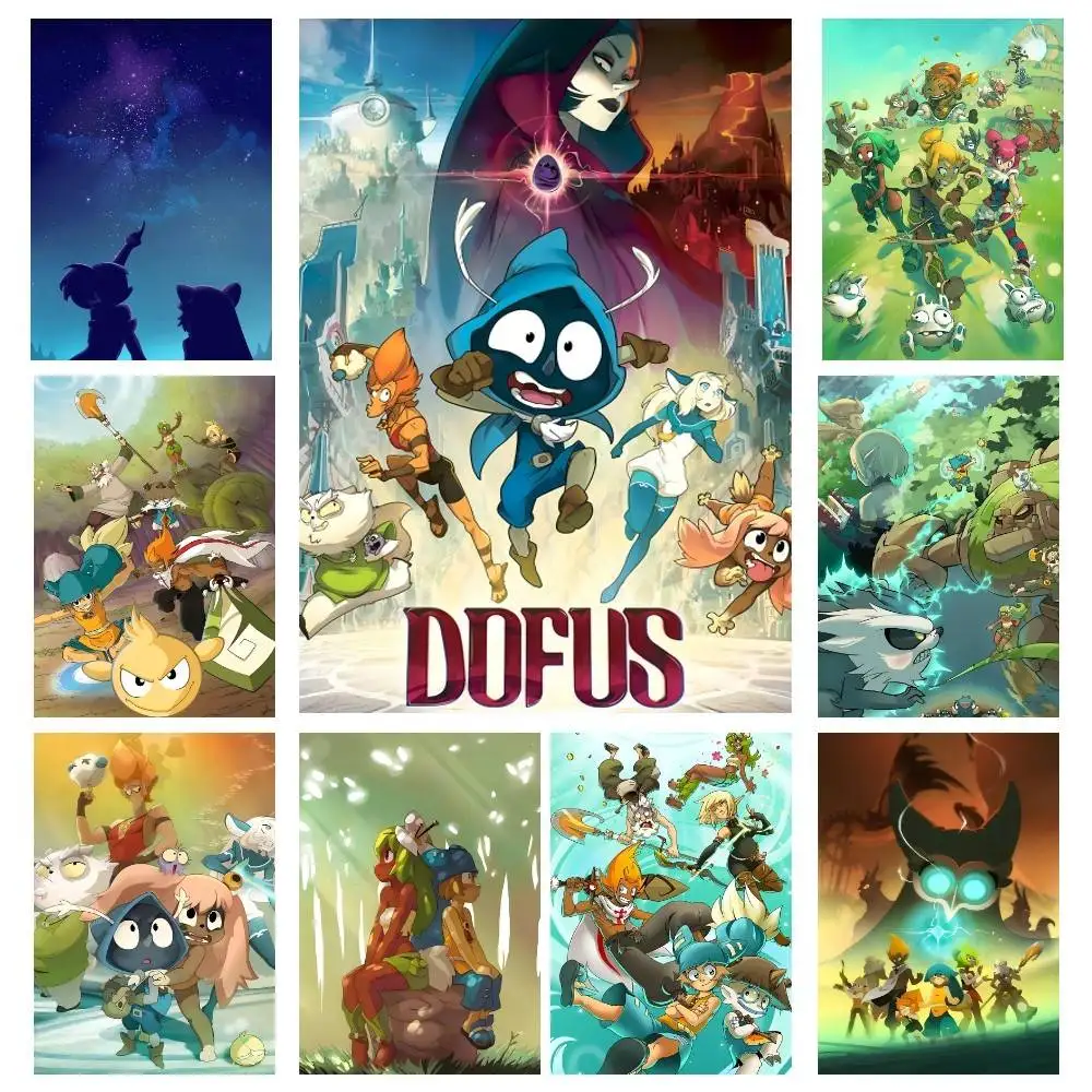 Game D-Dofus Anime Posters High Quality Self-adhesive Wall Art Decorations Color Prints Sticky