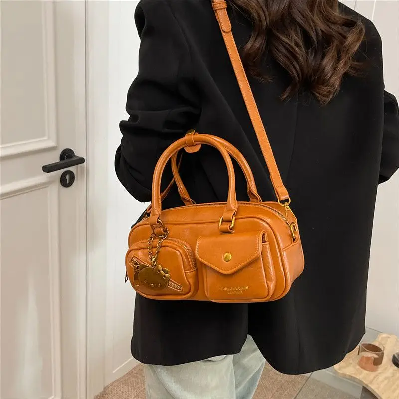 

2025 New Women's Bowling Bag - Trendy, Large - Capacity, Single - Shoulder/Crossbody Style, Retro & Niche, Adorable & Stylish