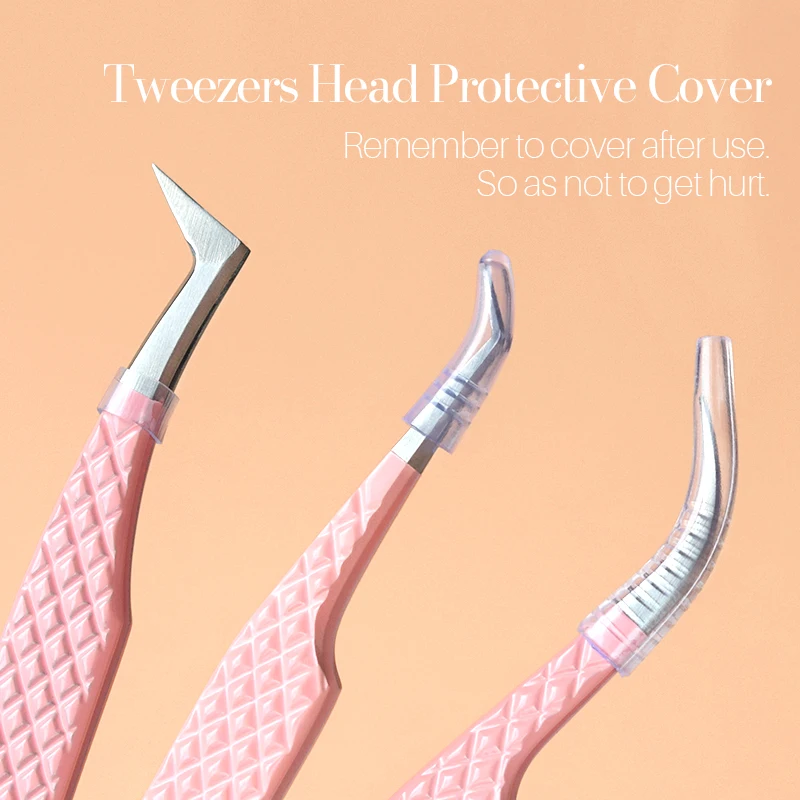 Songlashes Pro Fiber Tips Tweezers Professional High Quality Reusable Stainless Steel Tweezers for Eyelash Extensions