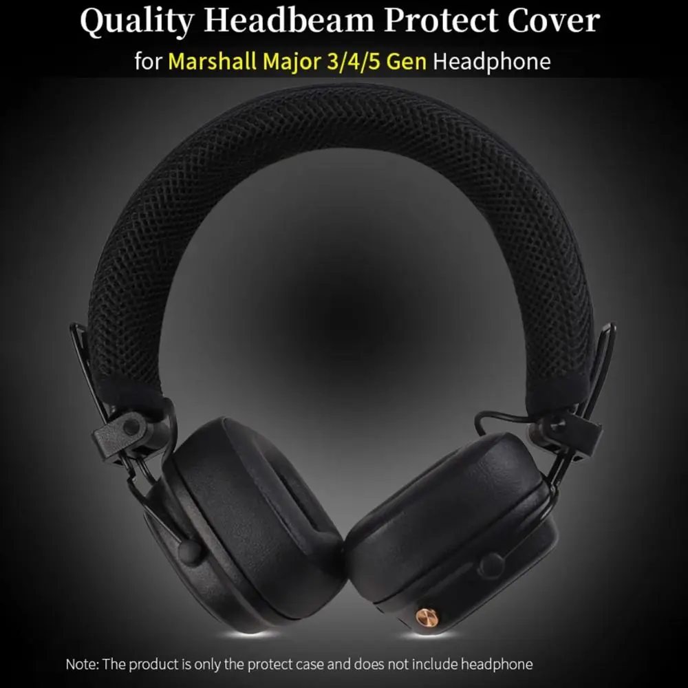 Zipper Lock Design Headphone Beam Protector Sleeve Sandwich Mesh Soft Head Beam Cover Washable Durable for MAJOR 3/4/5