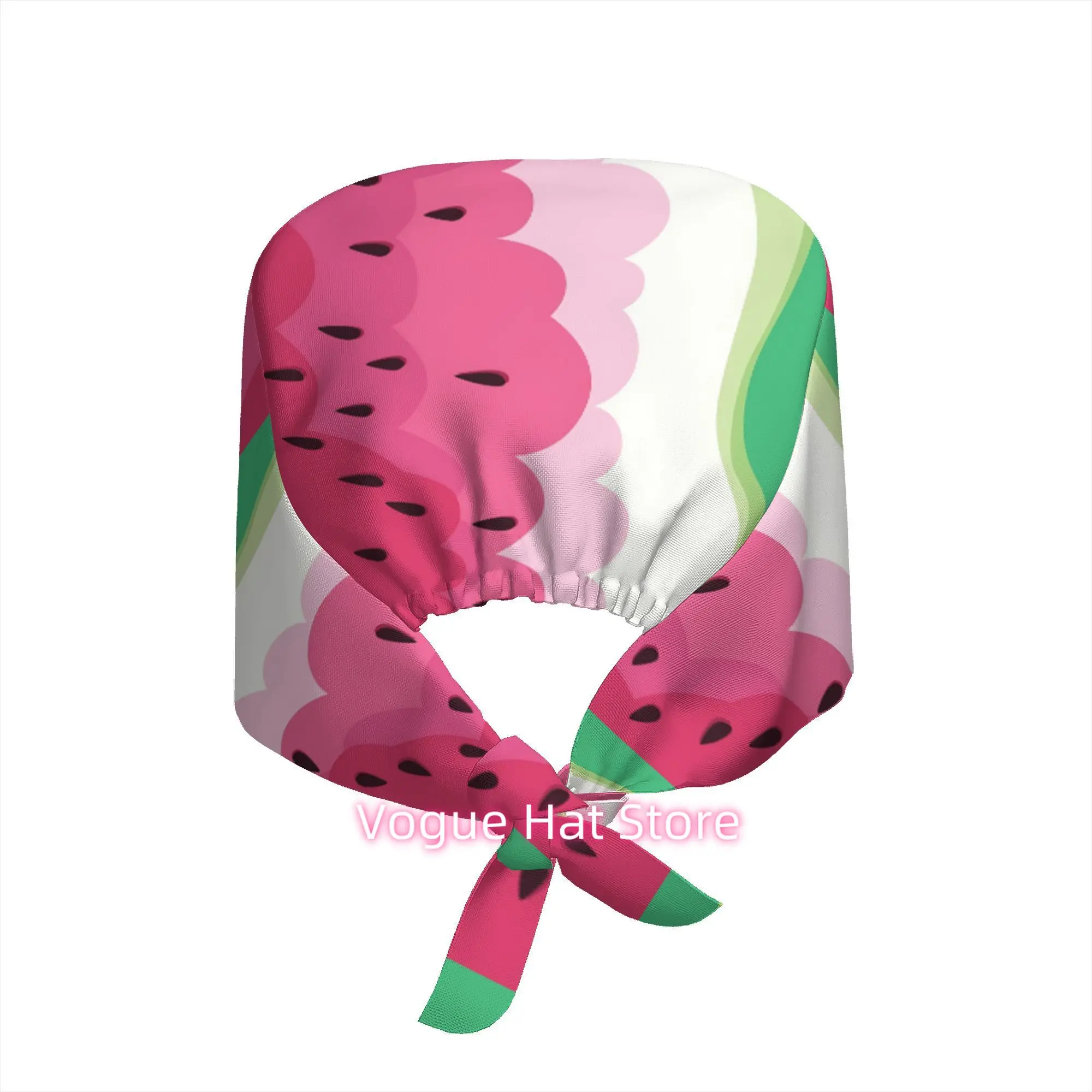 1pc Work Hat Watermelon Summer Print Minimalist Colorful Design Perfect for Kitchen Decor Picnic Party Gift