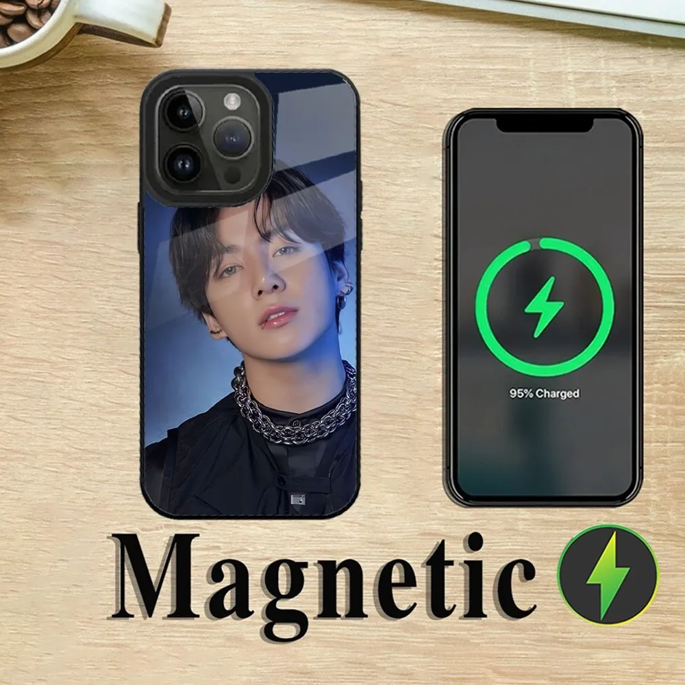 J-Jungkook Jeon Seven Gold Phone Case For iPhone 15,14,13,12,11,Plus,Pro,Max Mini Magsafe Magnetic Wireless Charging