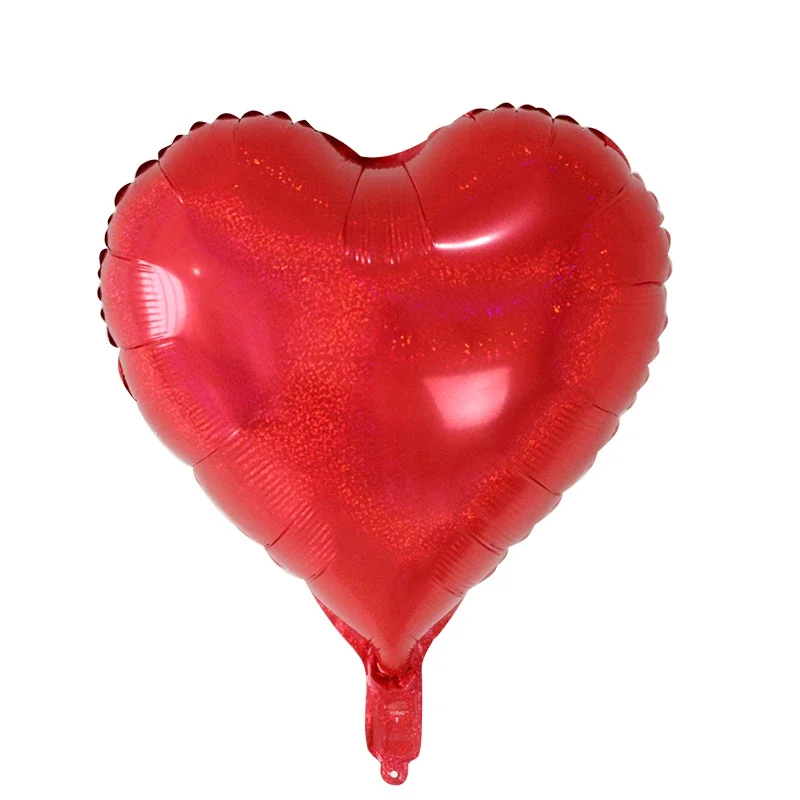 18inch laser Star Heart Foil Helium Balloons Birthday Party Decoration Festival Wedding Bar Decor Balloon Baby Shower Supplies