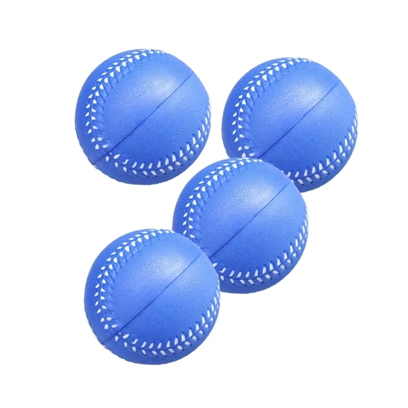Q39E 4Pcs PU Soft Baseball Batting Ball Training Ball Gift For Beginners Enduring