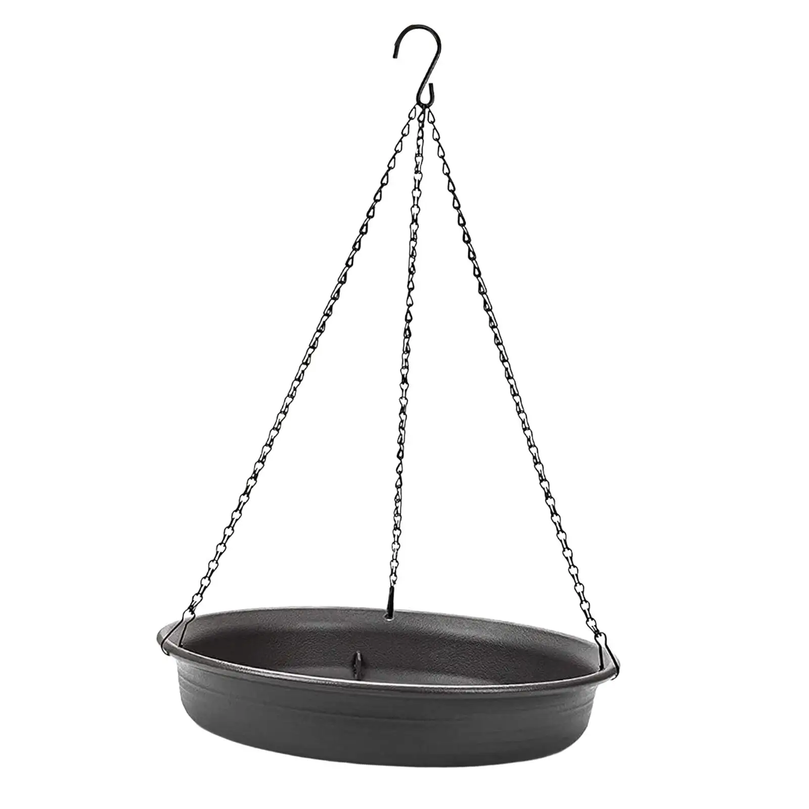 Metal, Hanging Bird Feeder Food Platform, Durable Chains, Seed Tray, for Outdoors Backyard Patio Porch