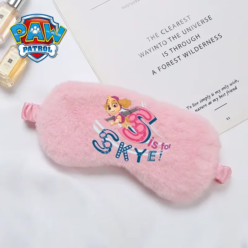 Paw Patrol przepaska na oko Chase Skye opaska na oczy Anime postać z kreskówki drukuj opaska na oczy cieniowanie podróżne maski do spania prezenty urodzinowe