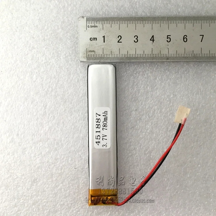 装飾用リチウム電池,3.7V,780mAh,小さなストリップライト,キーボード,スピーカー,451887