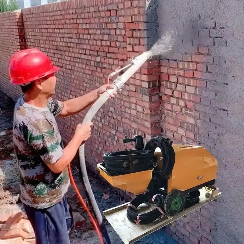 

Mortar Spray Machine Construction Site Cement Powder Wall Plaster Concrete Plunger Spraying Machine