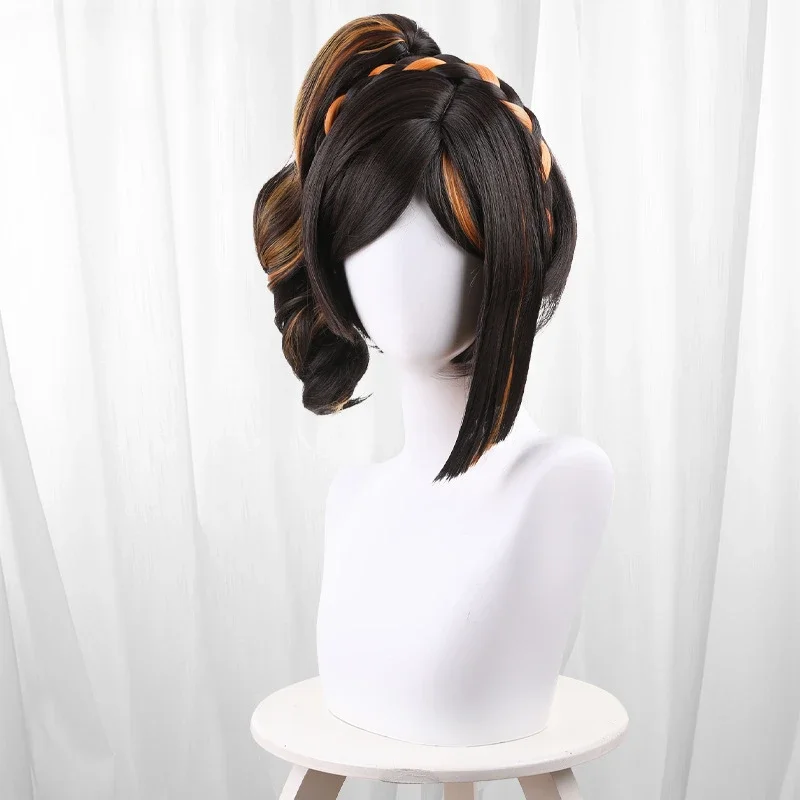 Chiori Wig Game Genshin Impact Cosplay Wig Women Cute Brown Hair Inazuma Fashion Designer Free Cap