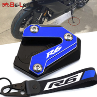 For YAMAHA R6 YZFR6 YZF R6 YZF-R6 2017-2022 Motorcycles Accessories Side Stand Enlarger Plate Kickstand Extension Pad Keychain