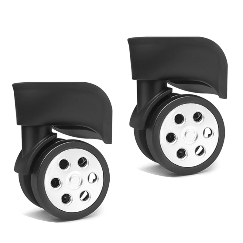 Luggage Wheel Replacement Trolley Casters 360 Degree Swivel Suitcase SilentWheels Hardware Repair Heavy Duty 1 Pair