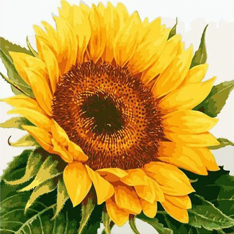 

Набор для вышивания крестиком и алмазной мозаики: Новинка 2026 года, дизайн «Подсолнухи», для ресторана и спальни, с цветочным узором, ручная работа, хлопковая ткань