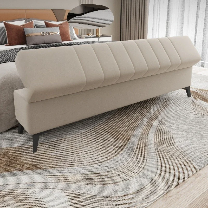 Bedside stool Bedroom bench Solid wood storage bench Bedside sofa Wide bench Can be stored Very narrow 30cm wide