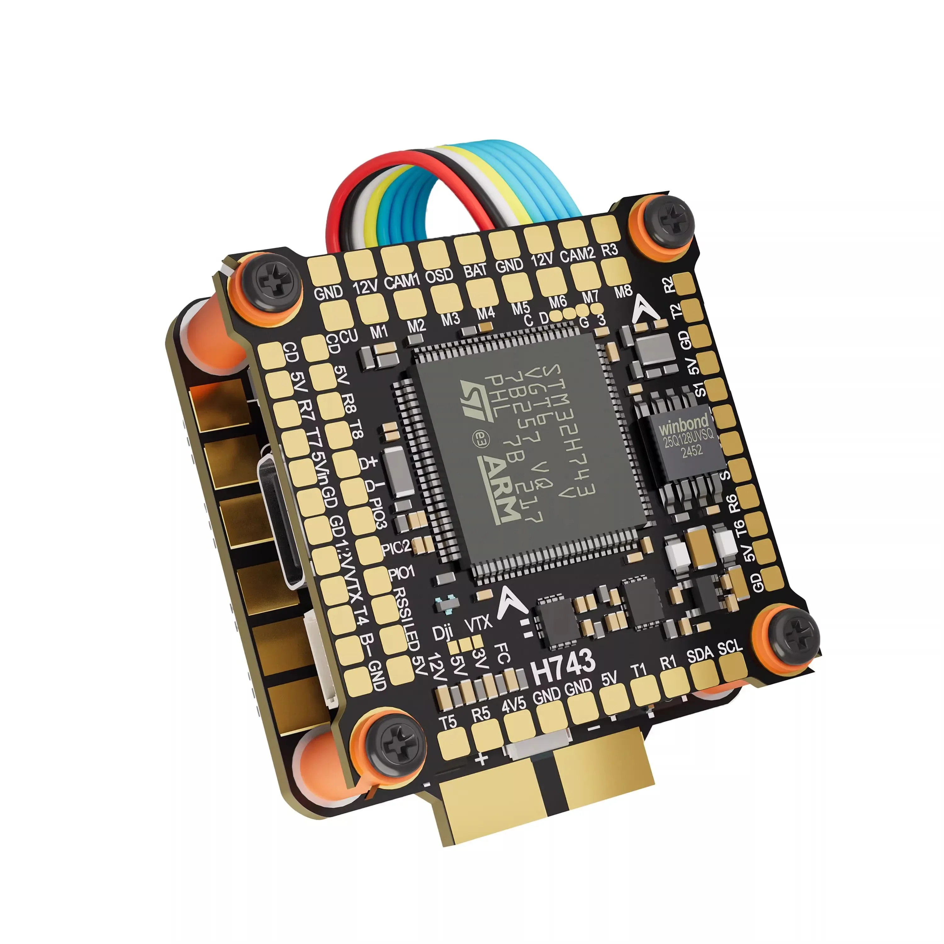 VoltSDAKEFPV H743 FC 6S 8S 55A/60A/70A 8-bit ESC 55A/60A/70A Stack For For X8/Y6/fixed-wing Model Aircraft Car