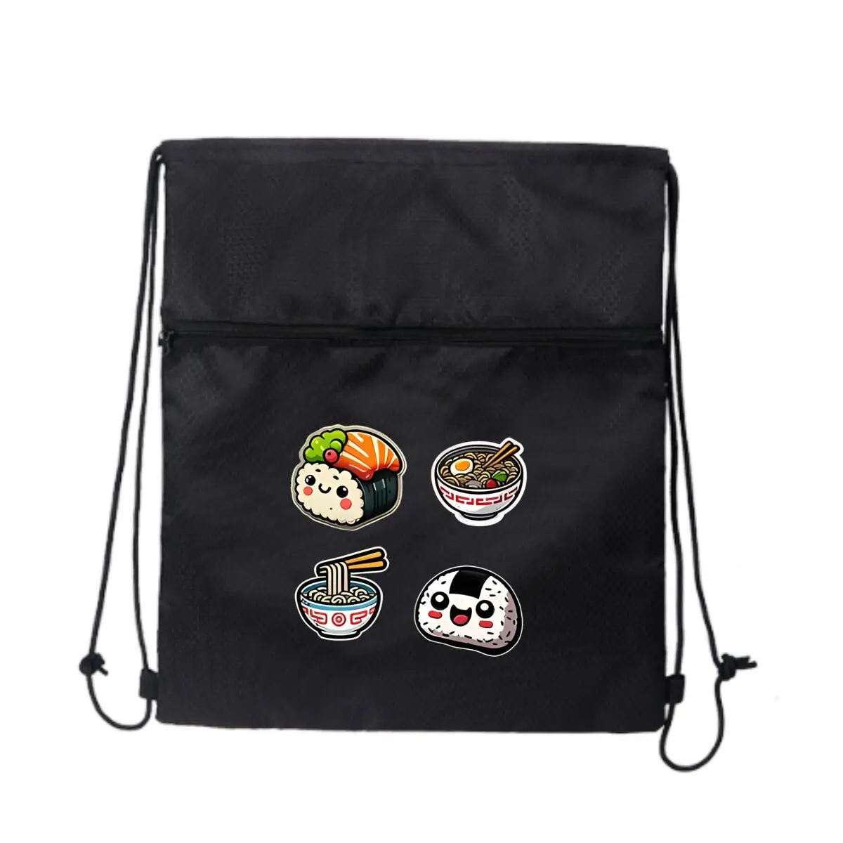 

Милый японский рюкзак с рисунком еды на шнурке, спортивный рюкзак большой емкости