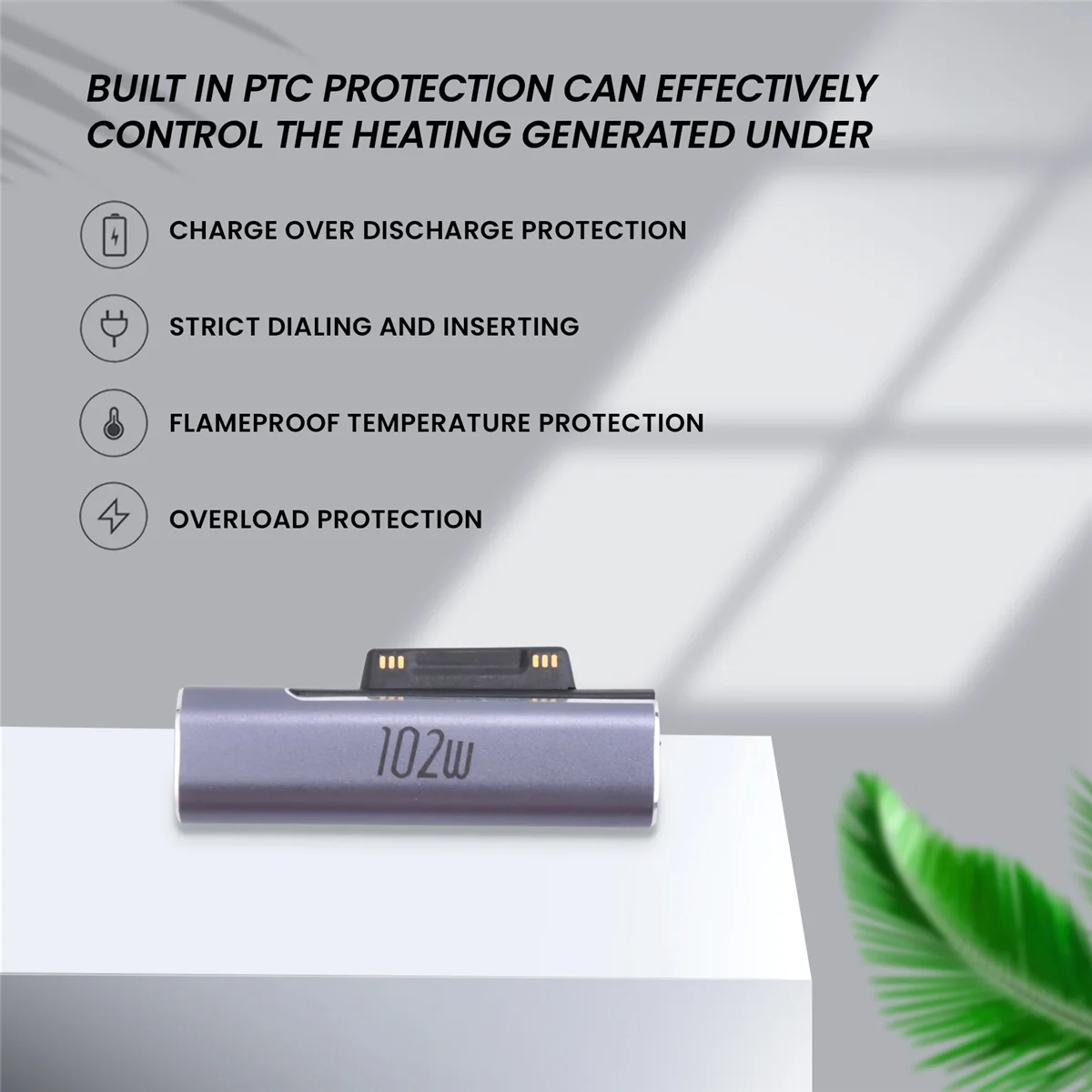 Конвертер для быстрой зарядки USB C Type C PD, 102 Вт для Surface Pro 3 4_BSH