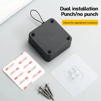 Automatic Drawstring Door Closer, Sliding Door, Office, Bathroom, Bedroom, Household, Simple Silent and Non Punching Door Closer 4