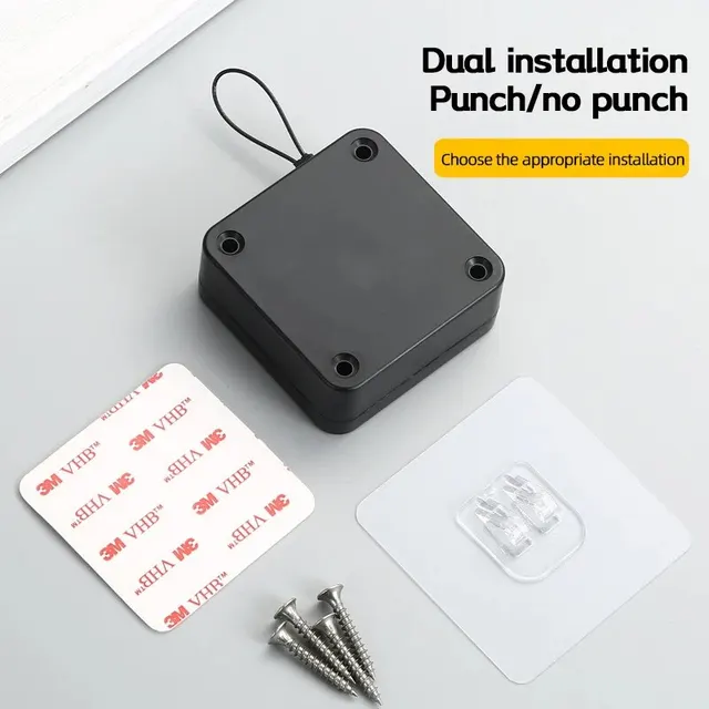 Automatic Drawstring Door Closer, Sliding Door, Office, Bathroom, Bedroom, Household, Simple Silent and Non Punching Door Closer 4 Automatic Drawstring Door Closer, Sliding Door, Office, Bathroom, Bedroom, Household, Simple Silent and Non Punching Door Closer 4