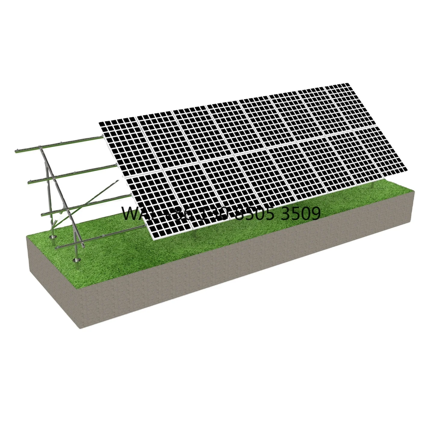 Steel Structure Solar Panel Pole Stand Mounting Bracket