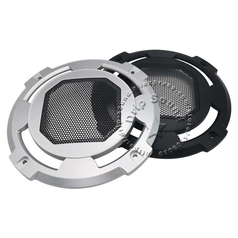 For 5" Inch Speaker Grill Cover Hige-grade Home Audio Conversion Net Decorative Circle Metal Mesh Protection 156mm Black/lSilver