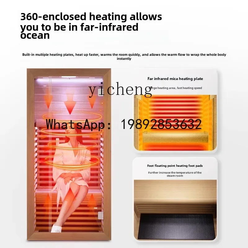 GZ far infrared light wave physiotherapy sweat steam room, cedar sauna home physiotherapy luxury home decor