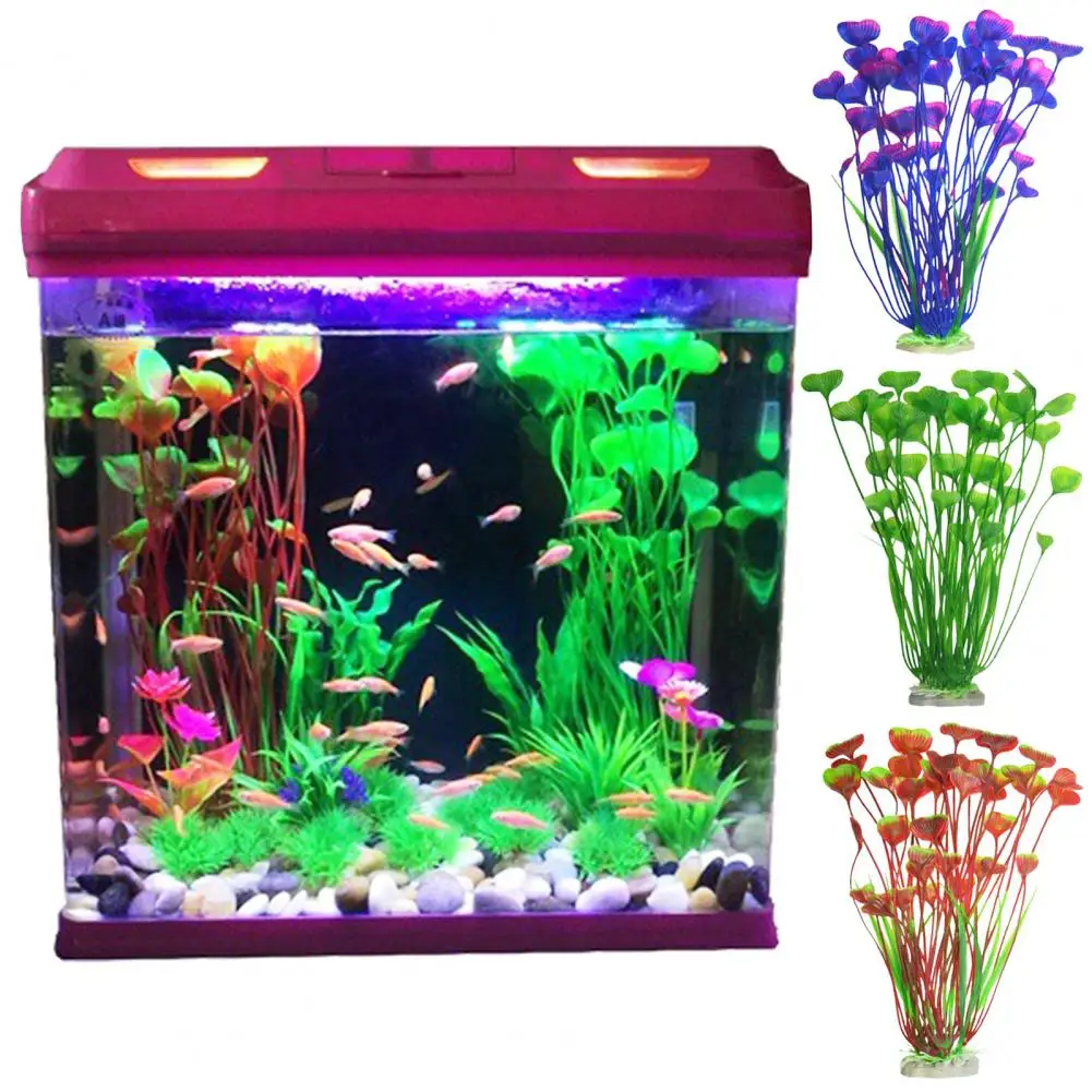 Artificial Aquarium Decor Plants，Underwater Water Grass，Fish Tank Terrarium Decorations，Aquatic Plastic Plants，Landscape Decor