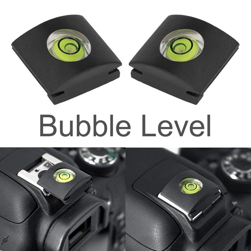 3 Axis 2 Axis Camera Level Hot Shoe Spirit Level Hot Shoe Cover Bubble Level Protection Cap for DSLR SLR Camera Accessories