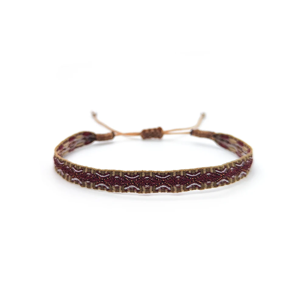 KKBEAD Kolumbien Armband Stoff Stoff Armbänder für Frauen Männer Handgewebtes geflochtenes Armband Geschenk Großhandel Boho Freundschaftsschmuck – Detail 26