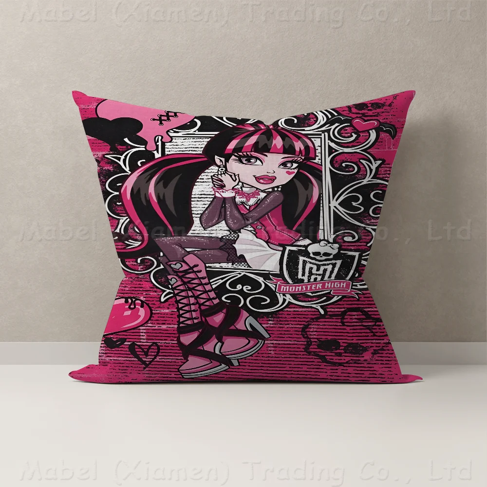 M-Monster Cartoon High Pillow Cover Design Cushion Cover Decor Holiday Decorati