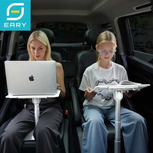 Imagen 1 del producto Eary-bandeja para asiento de coche, soporte para ordenador portátil, ángulo de altura, bandeja de viaje ajustable para niños/adultos, escritorio de coche para Notebook, tableta, libro, iPad