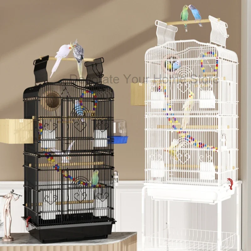 

Hut Feeder Nest Bird Cage Parrot Carrier Breeding Villa Home Bird Cage Pigeon Luxury Oiseaux Accessoires Pet Products RR50BC