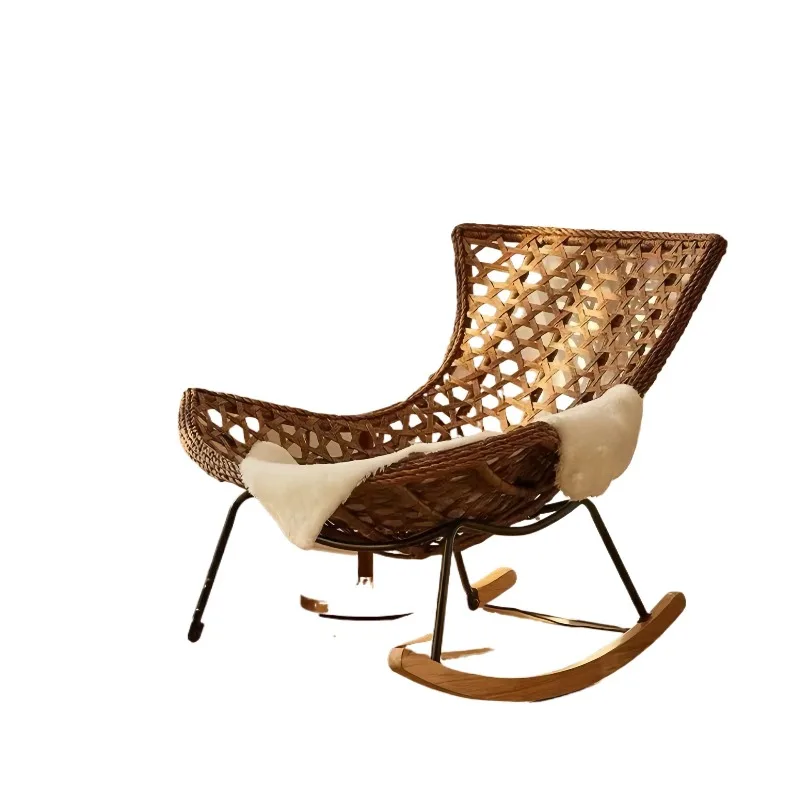 Outdoor leisure rattan chair, new balcony in living room, sofa rocking chair