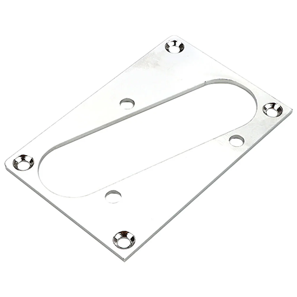 

Chrome Single Coil Pickup Vibration Box Electric Guitar Ring Flat Component Silver Guitars