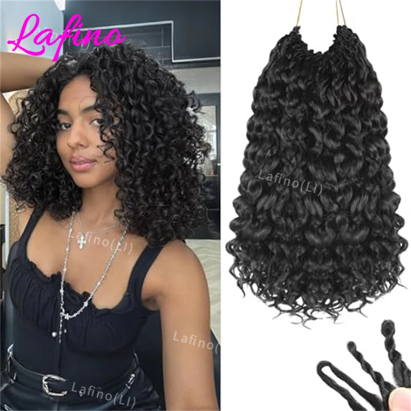 

Бразильские кудрявые пучки с мелкими спиралями, натуральные волосы для плетения крючком, глубокая волна, необработанные, для наращивания