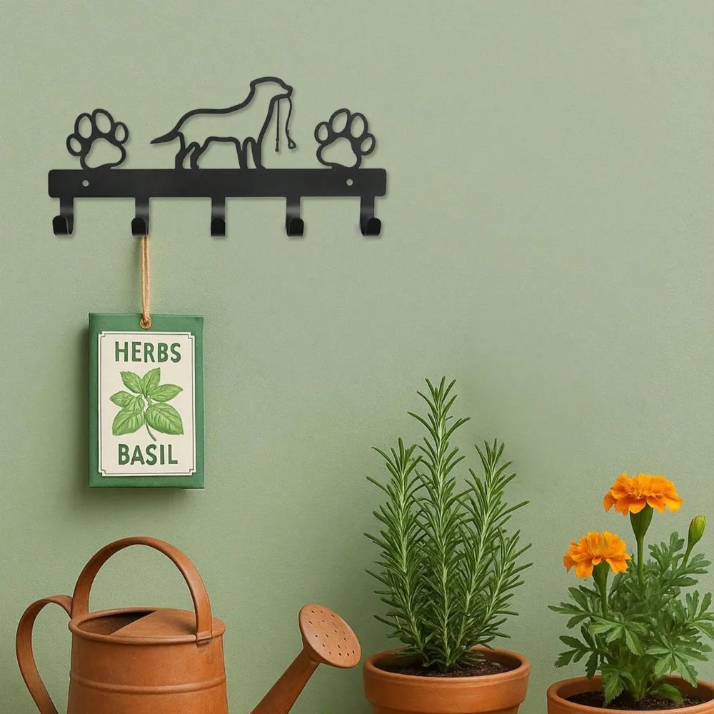 Gancho de pared de animales de metal negro individual de primera calidad: perchero duradero para abrigos y sombreros para chaquetas, bolsos, sombreros, decoración elegante para el hogar para sala de estar