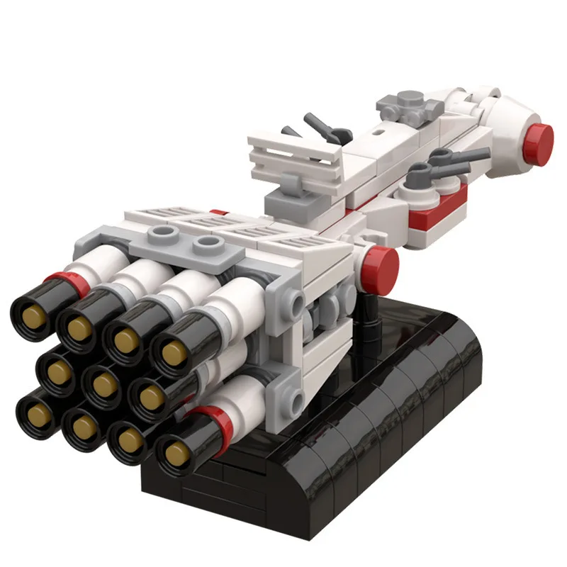 Mini Rebel Blockade Runner Ship Building Block Kit - DIY Assembly Bricks Micro Scale Ruimtevaartuig Model voor kinderen Volwassenen Fans Gift