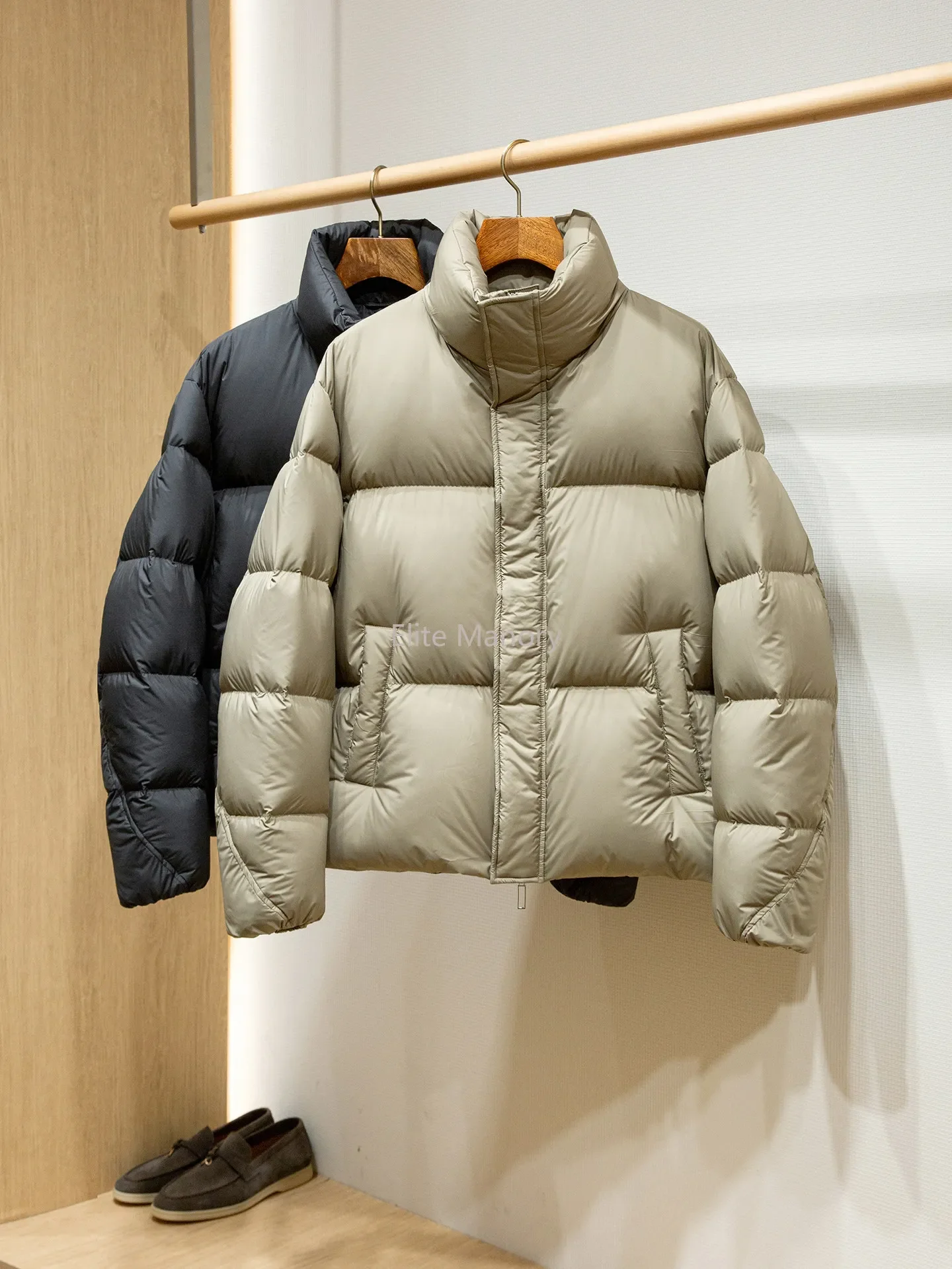 15D Gaomi Chunya Textile 90 White Duck Down High Fluffy Warm Stand-up Neck Bread Down Jacket