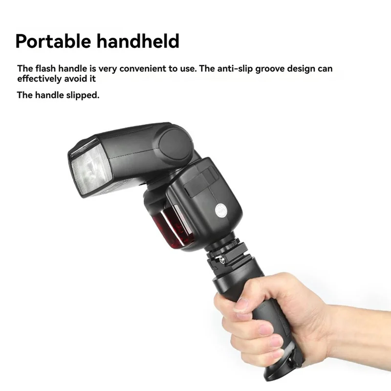 Blitzhalterung FG40 Blitzgriff Universeller rutschfester Blitzgriff Blitzschuh Blitzgriff Handheld Blitzauslöser Lampenfassung Befestigung
