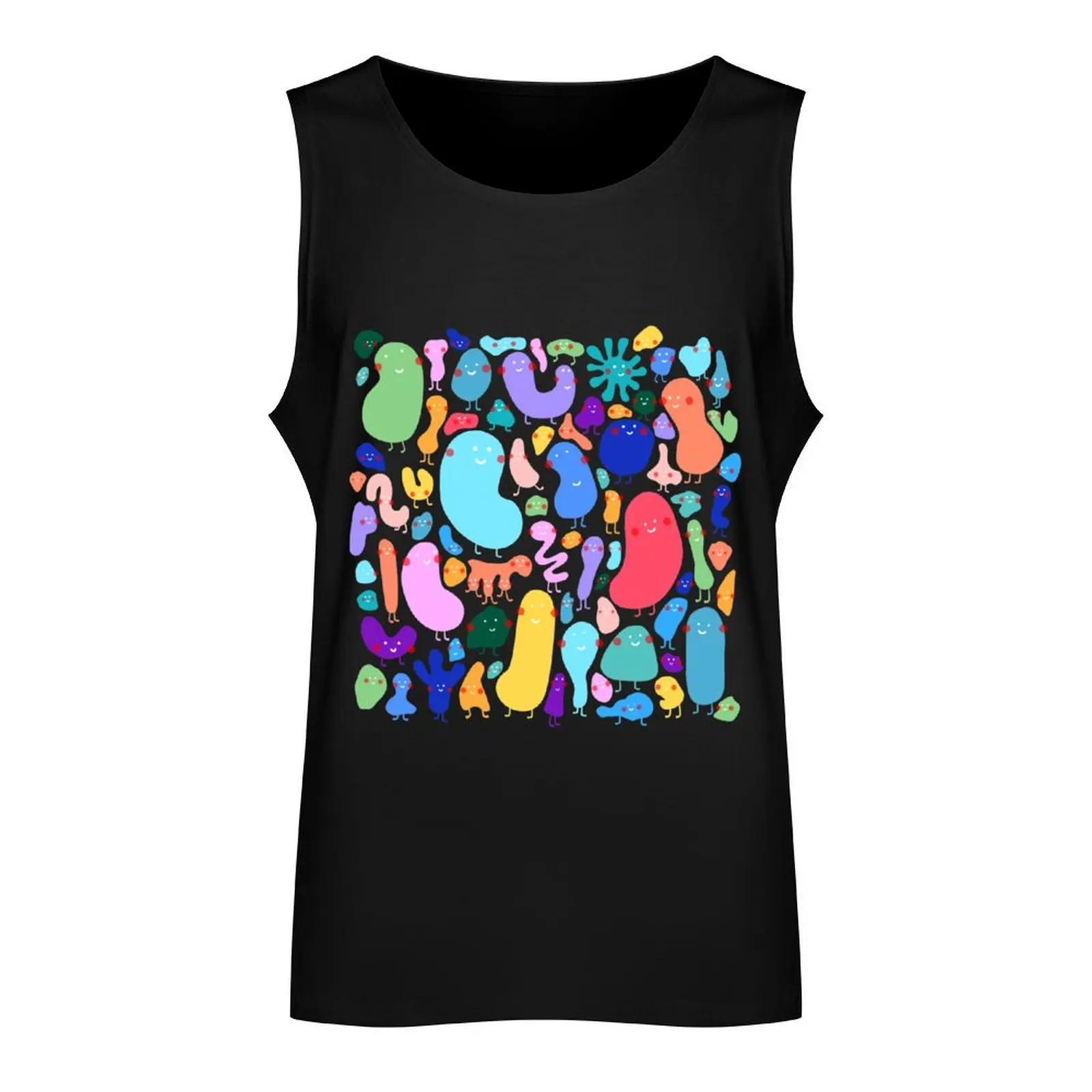 Jelly beans Tank Top Men's vest Men's sports t-shirt gym shirt men